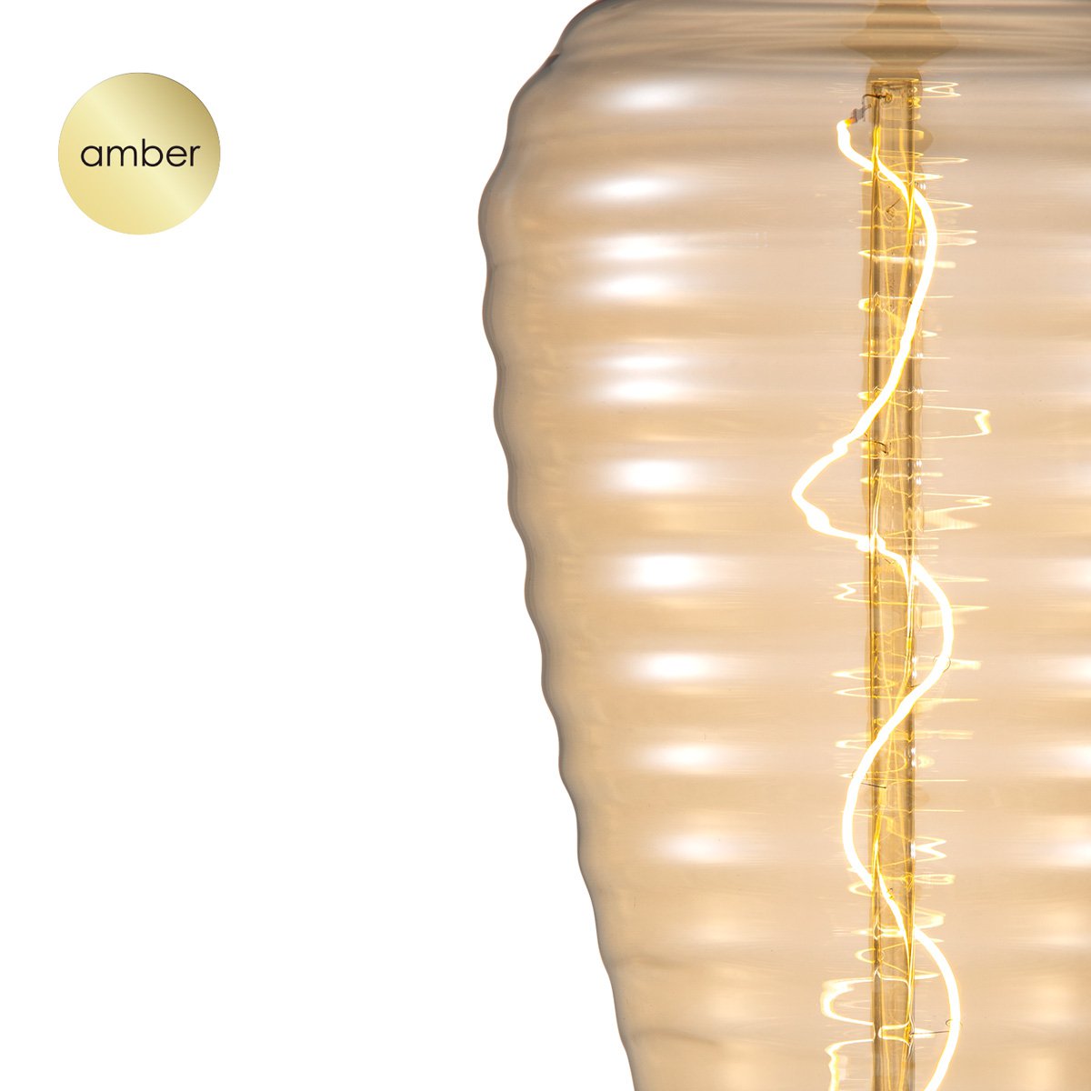 Dimbare Korf Spiraal lamp E27 4W 280lm 2700k Amber