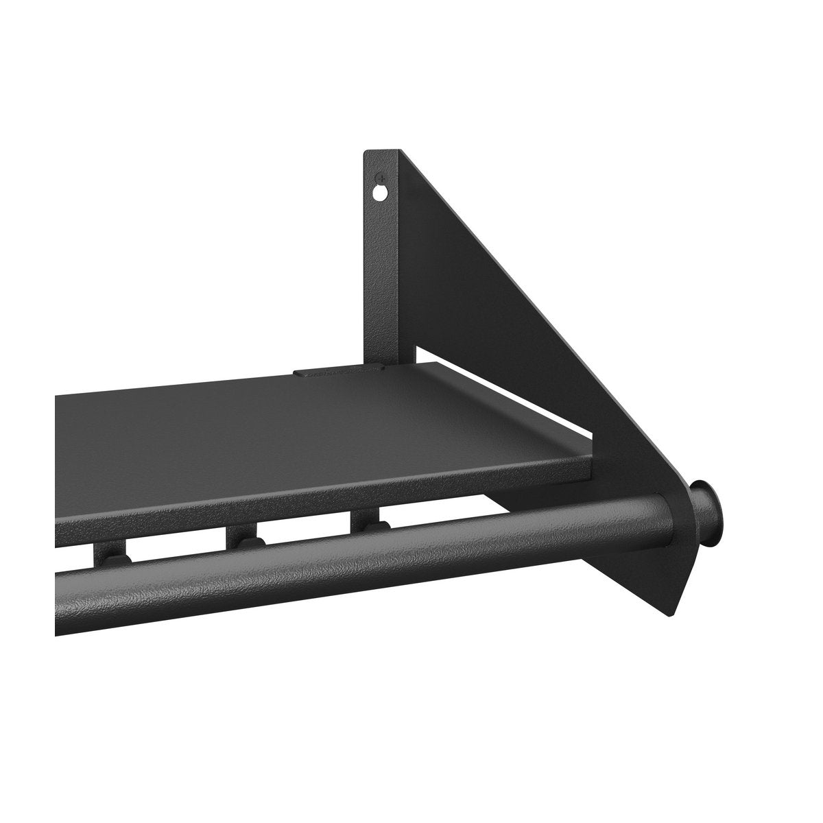 Wandkapstok Switch - 9 haken - Zwart