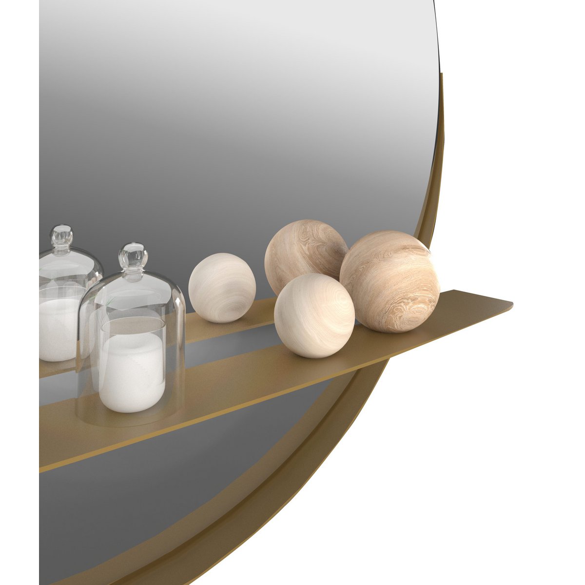 Spiegel Alien 60 cm - Goud