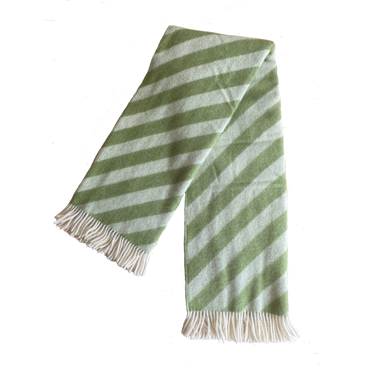 Wool Green Zachte lichtgewicht pure Noorse wollen deken