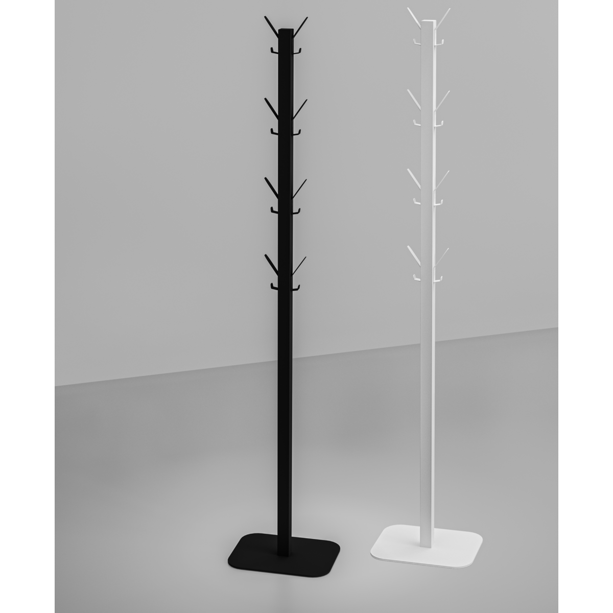Staande kapstok Atomy - 16 haken - Wit