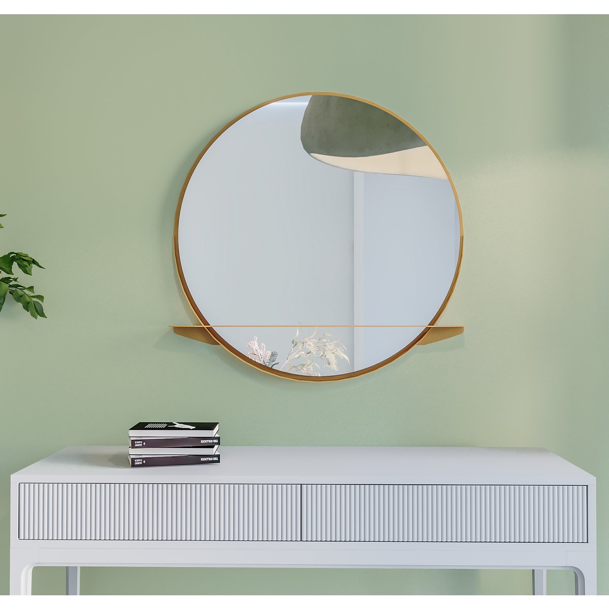 Spiegel Alien 80 cm - Goud