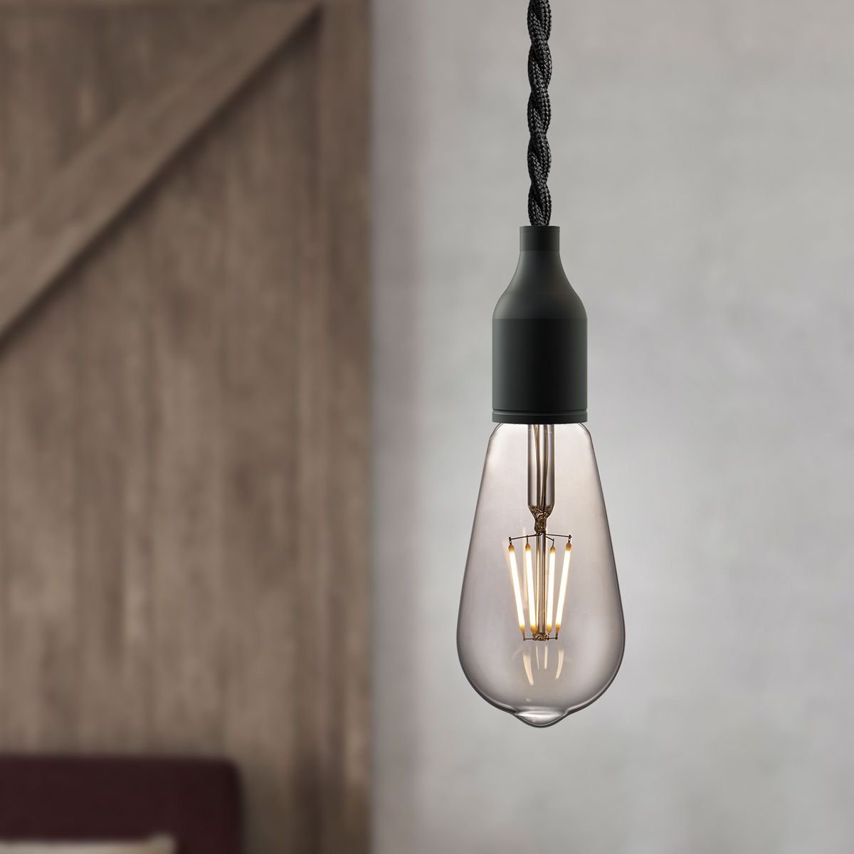 Dimbare Led Druppel E27 ST64 6W 160Lm 1800K Helder