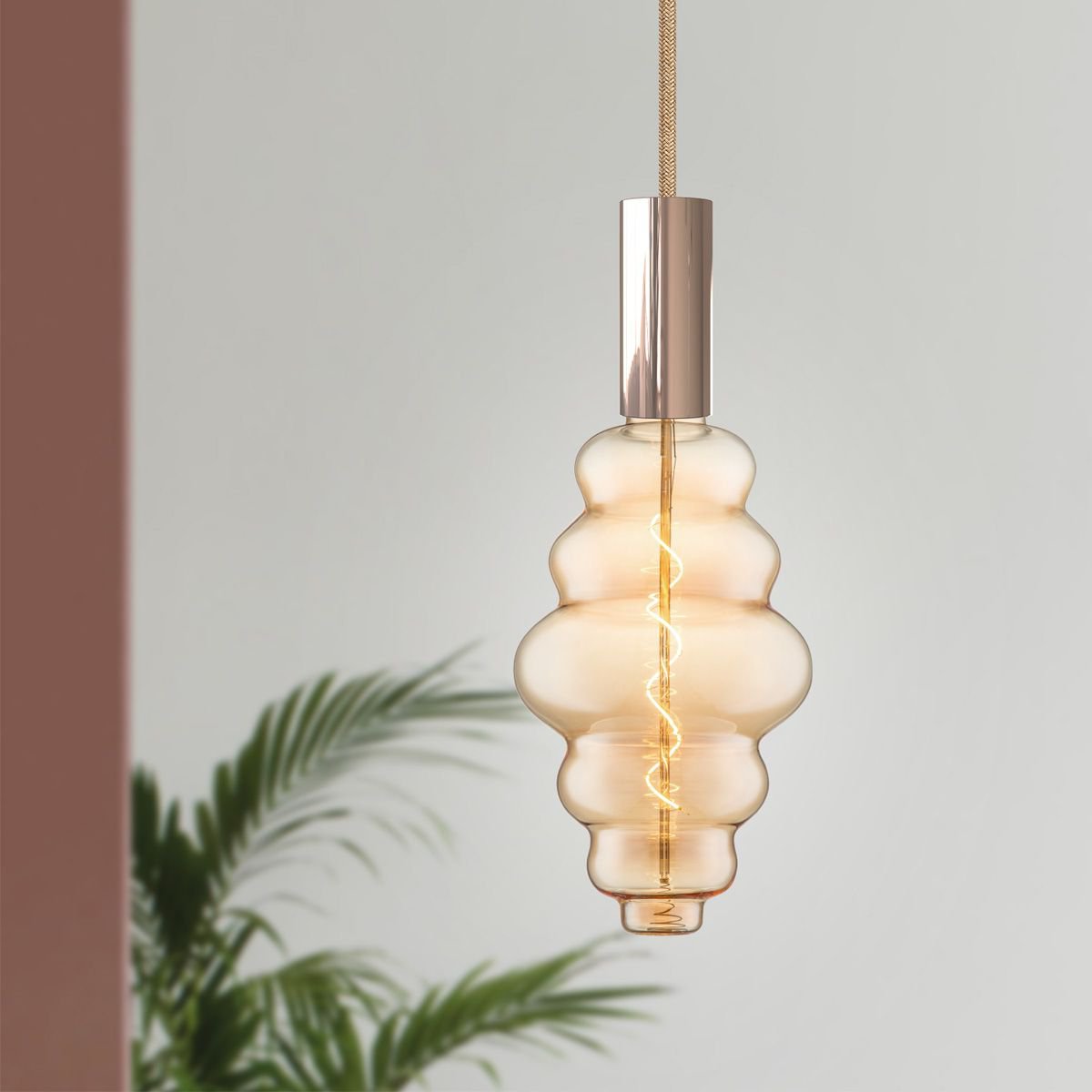Dimbare Led Cloud Spiraal E27 4W 280lm 2700k Amber