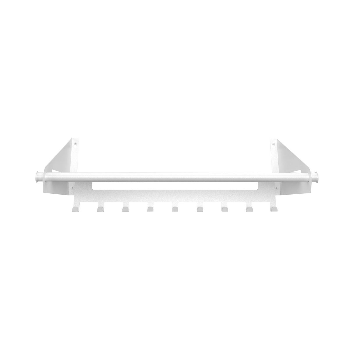 Wandkapstok Switch - 9 haken - Wit