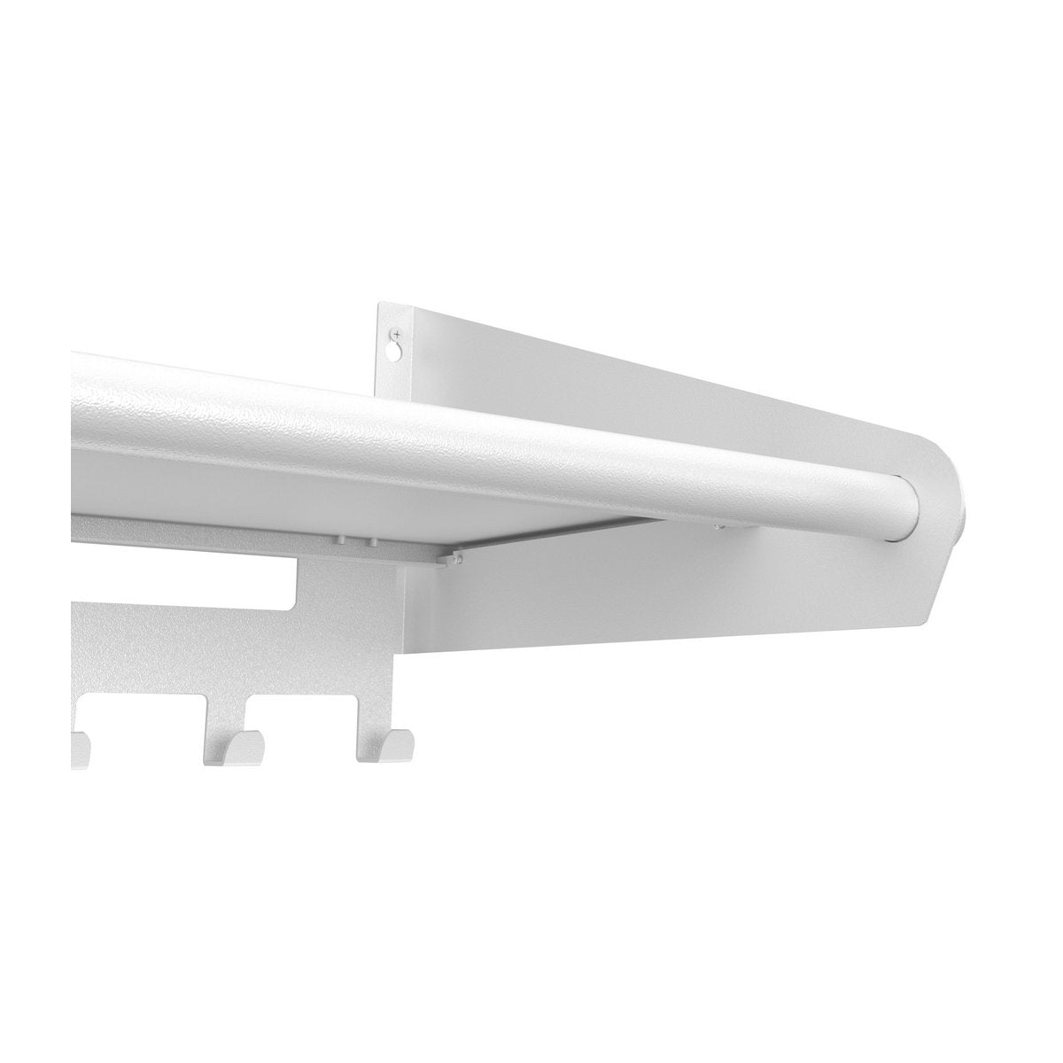 Wandkapstok Switch - 9 haken - Wit