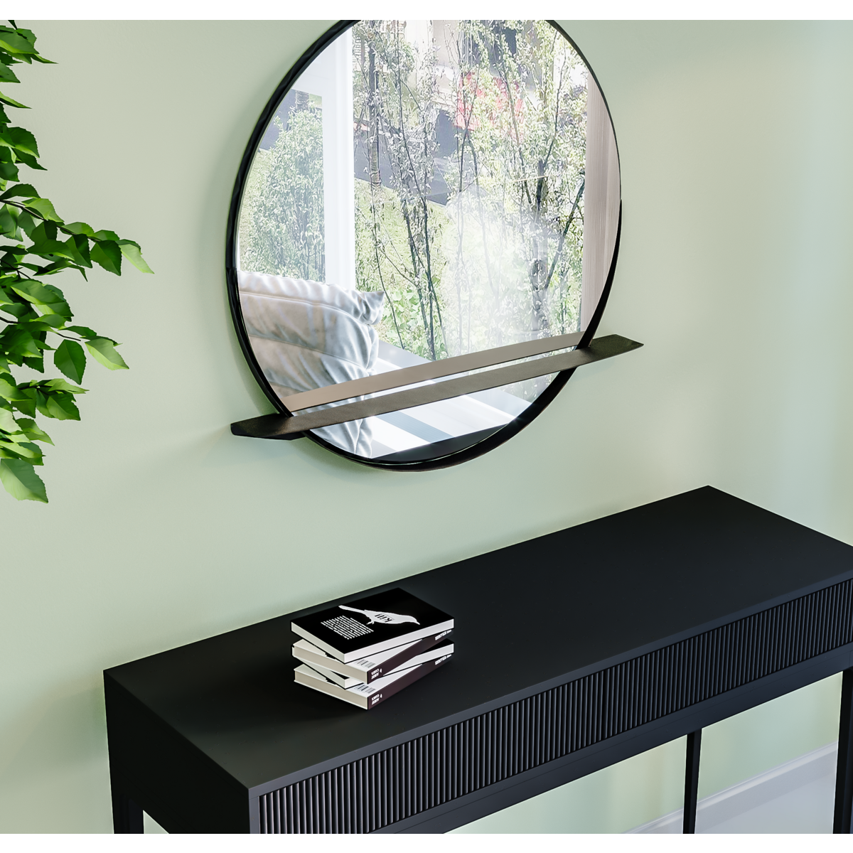 Spiegel Alien 80 cm - Zwart