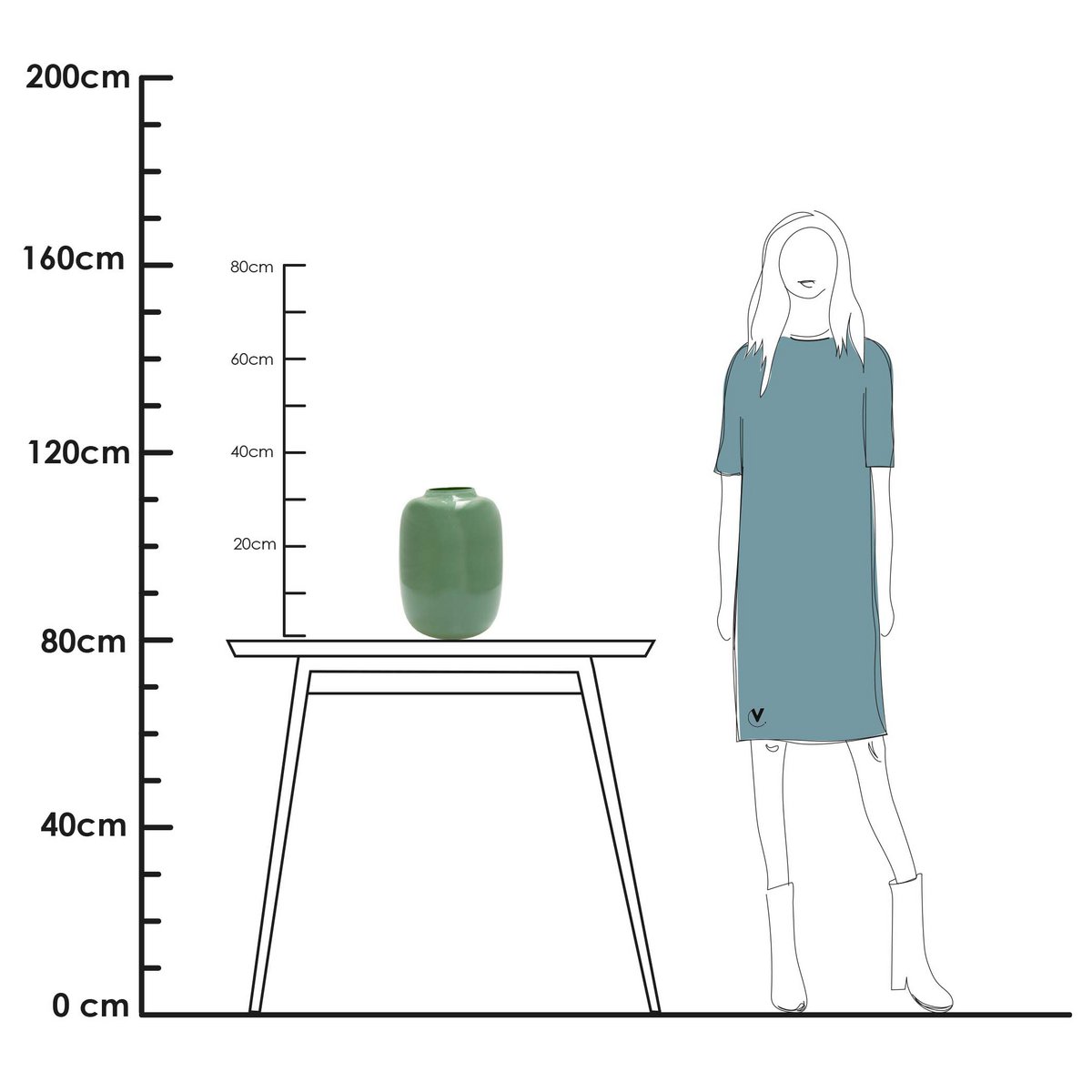 Vaas Artic Pastel green | 2 varianten