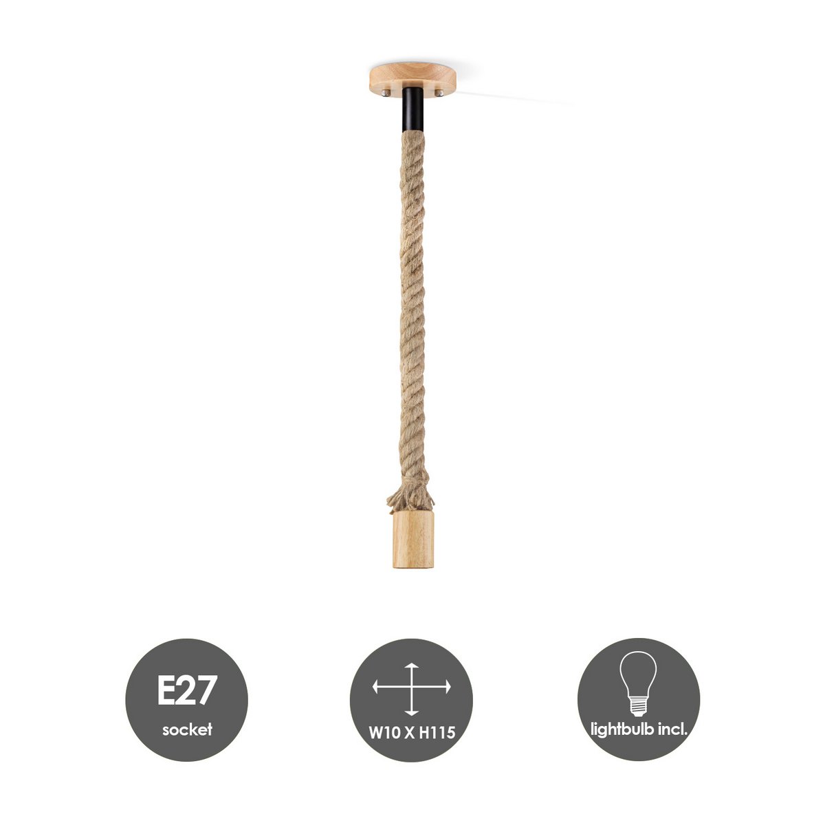 Hanglamp Leonardo Diabolo - G180 dimbaar - E27