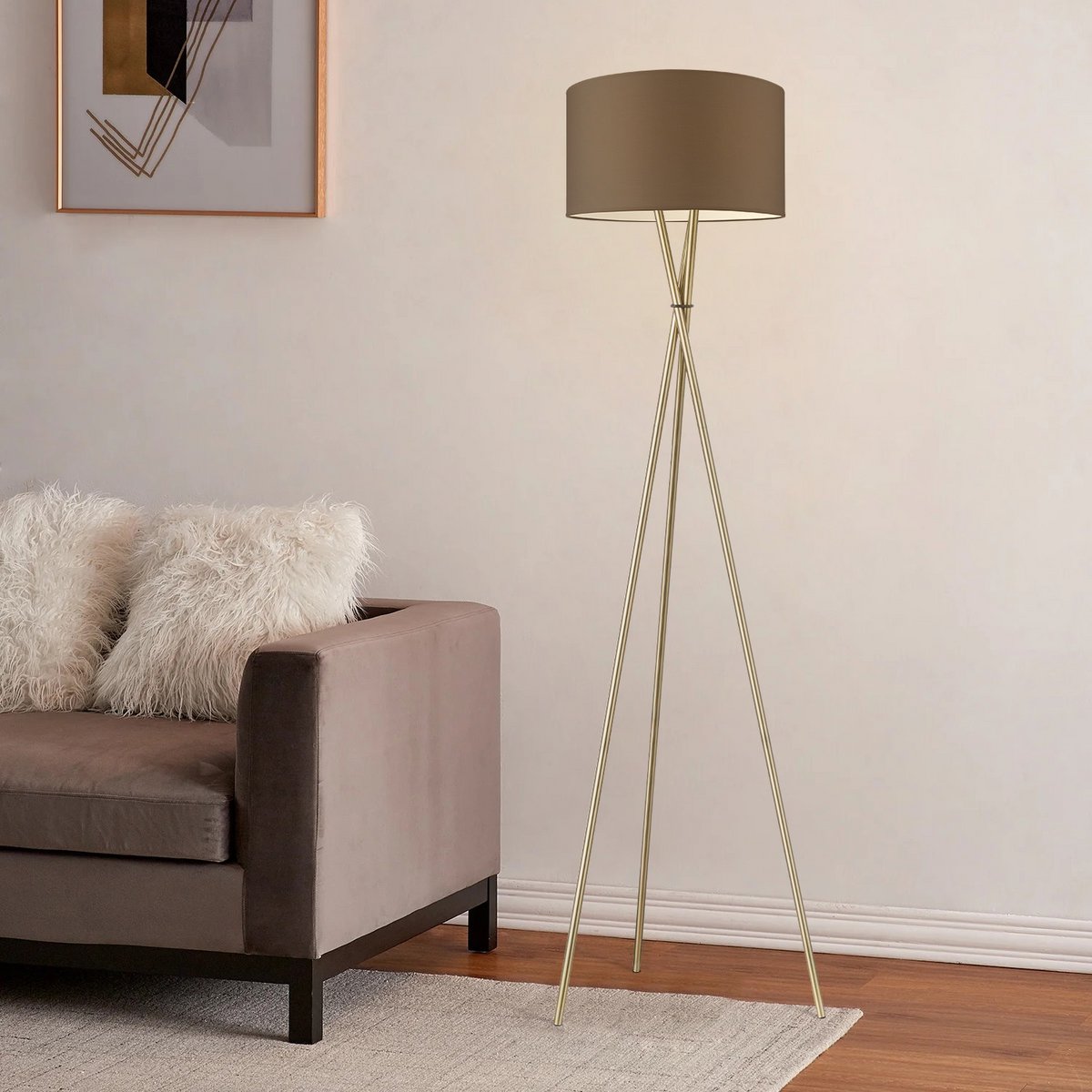 Vloerlamp Bling - Taupe - 166cm