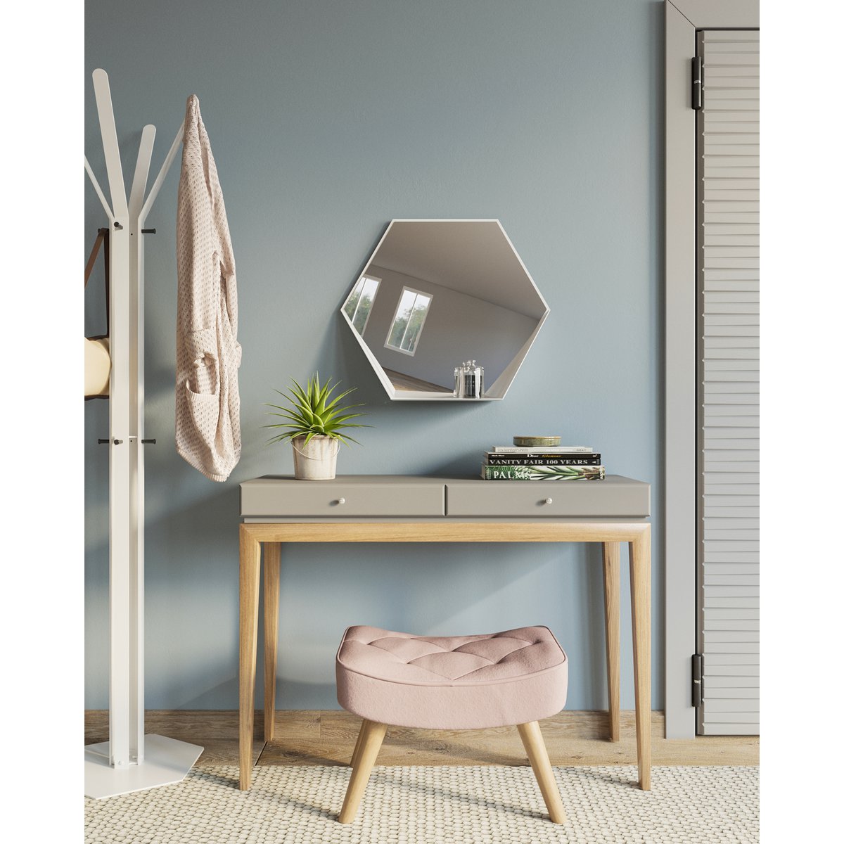 Wandspiegel 60 cm - Wit