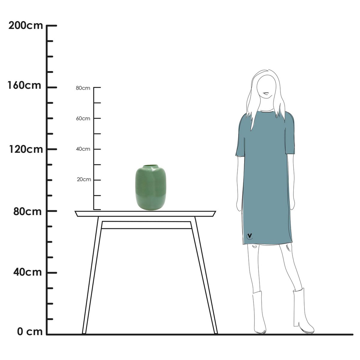 Vaas Artic Pastel green | 2 varianten
