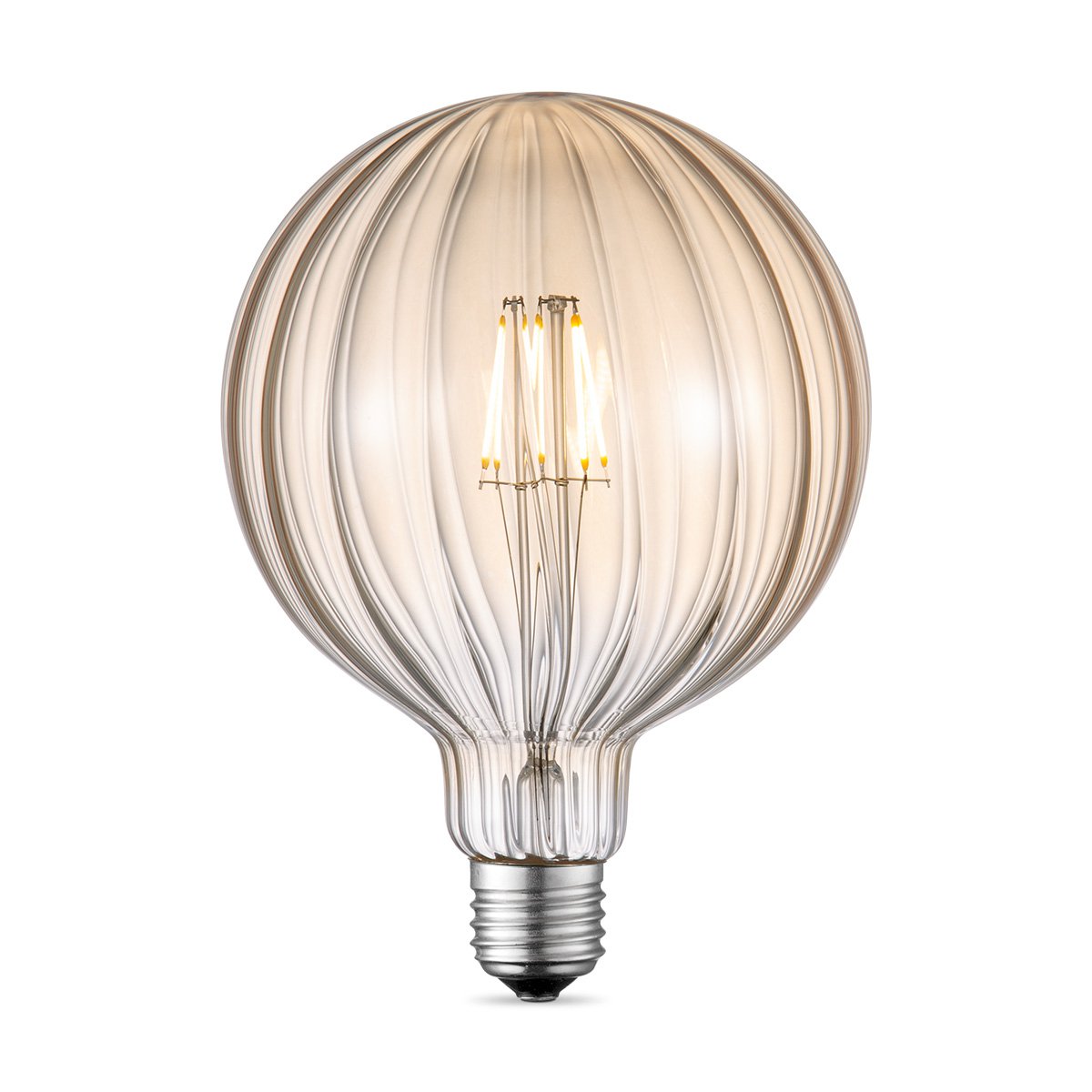 Dimbare LED Globe Amber G125 lamp 4W 400lm 2700K