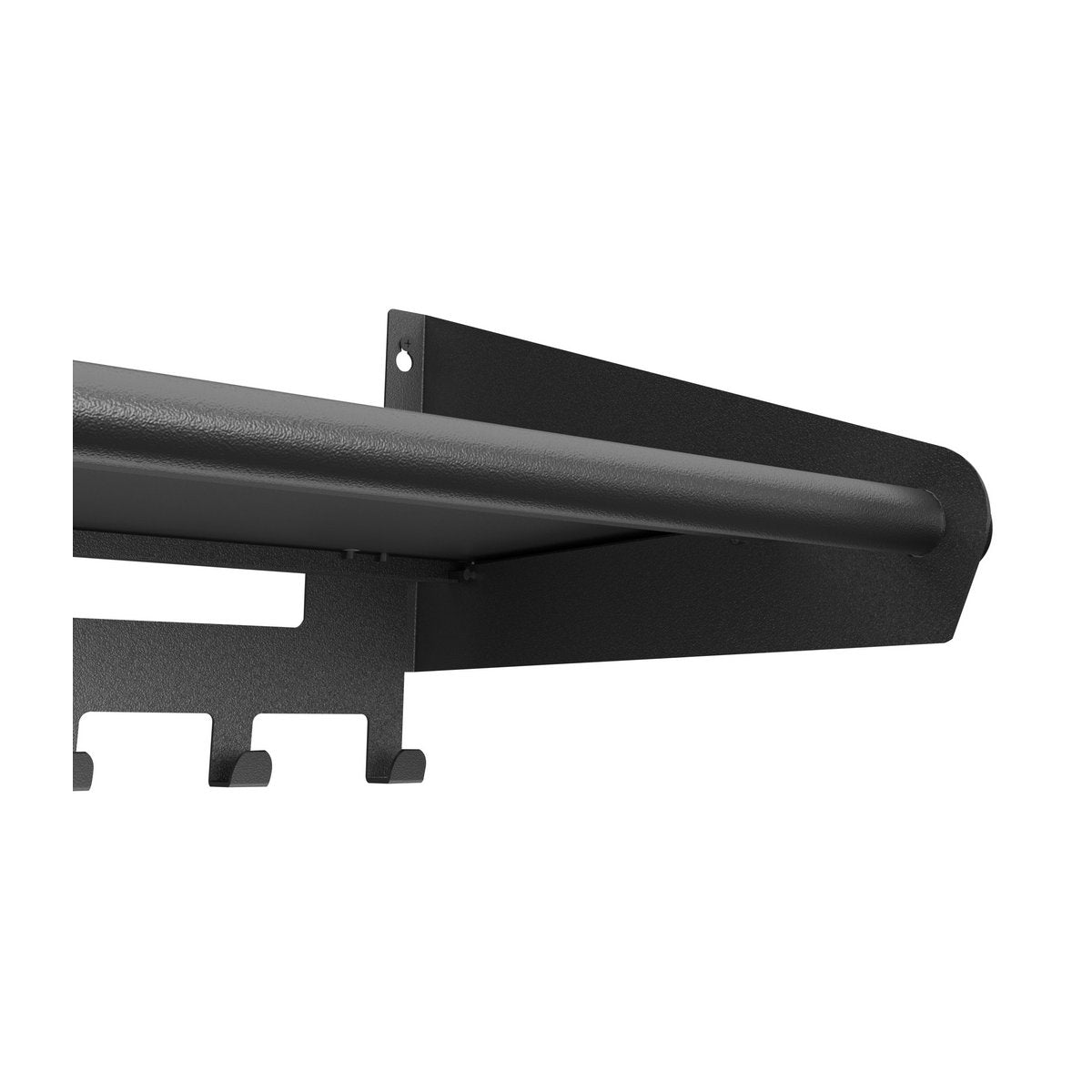 Wandkapstok Switch - 9 haken - Zwart
