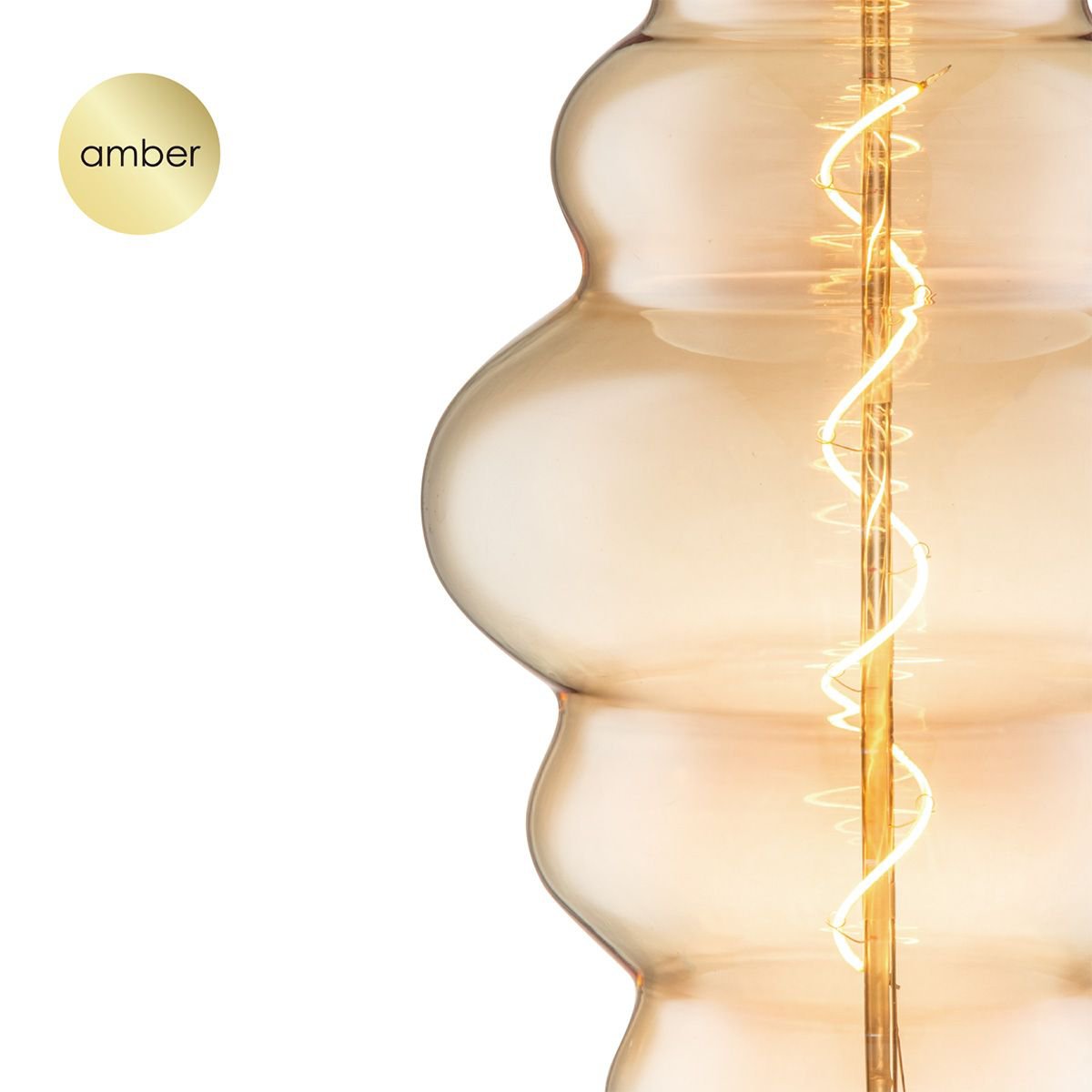 Dimbare Led Cloud Spiraal E27 4W 280lm 2700k Amber
