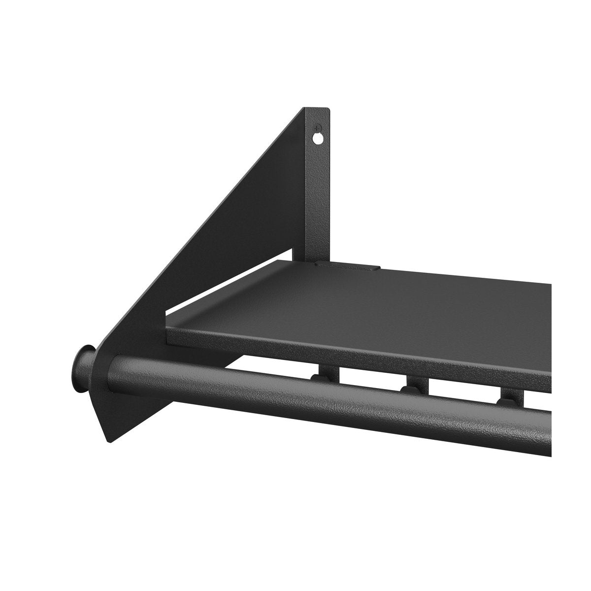Wandkapstok Switch - 9 haken - Zwart