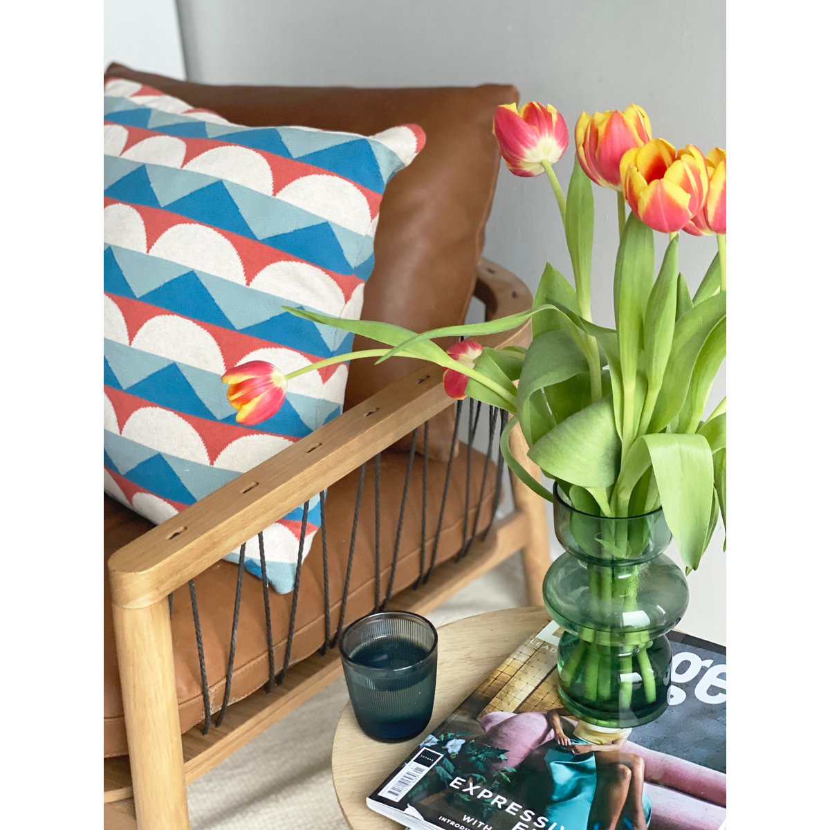 Toby Kussen blauw