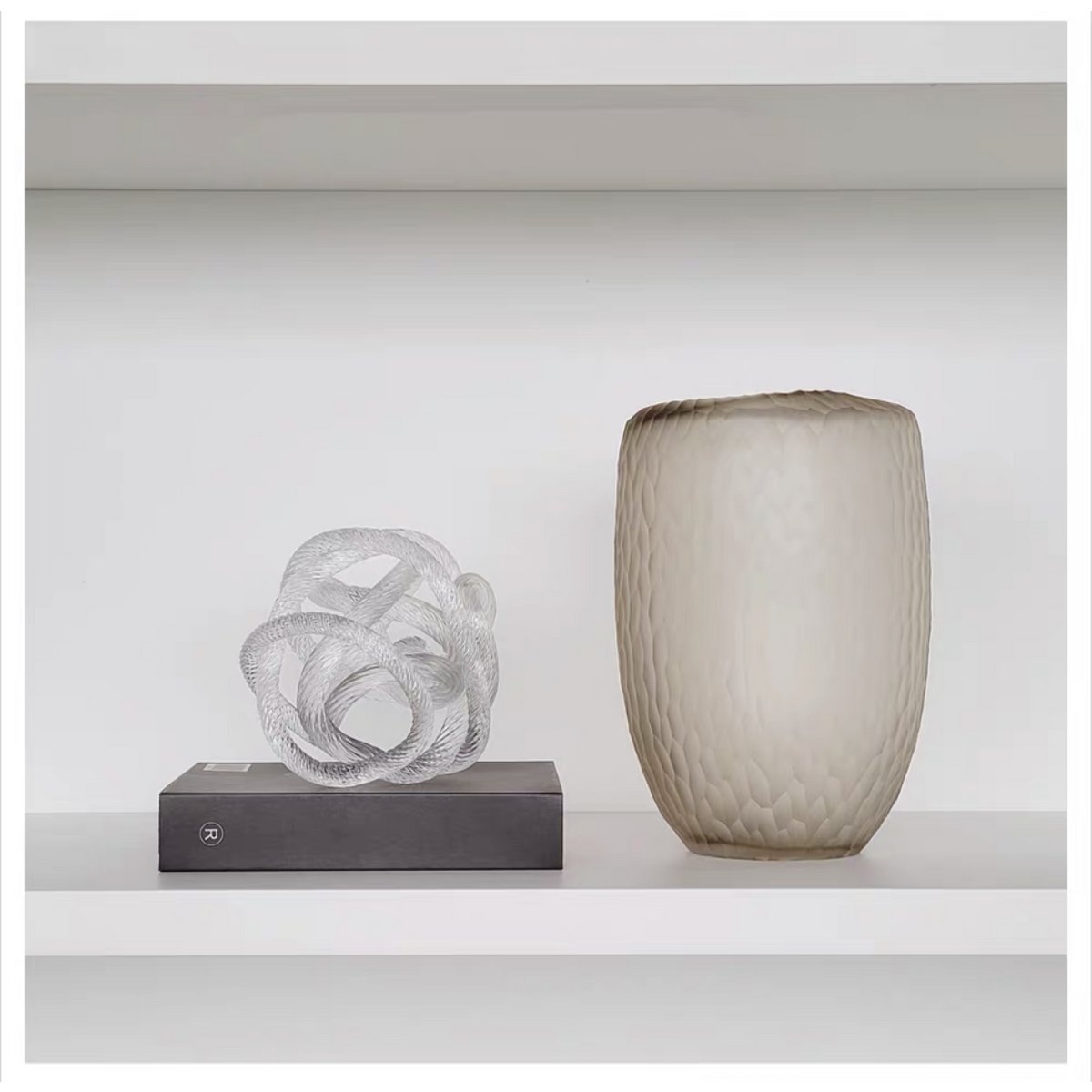 Geknoopt glassculptuur