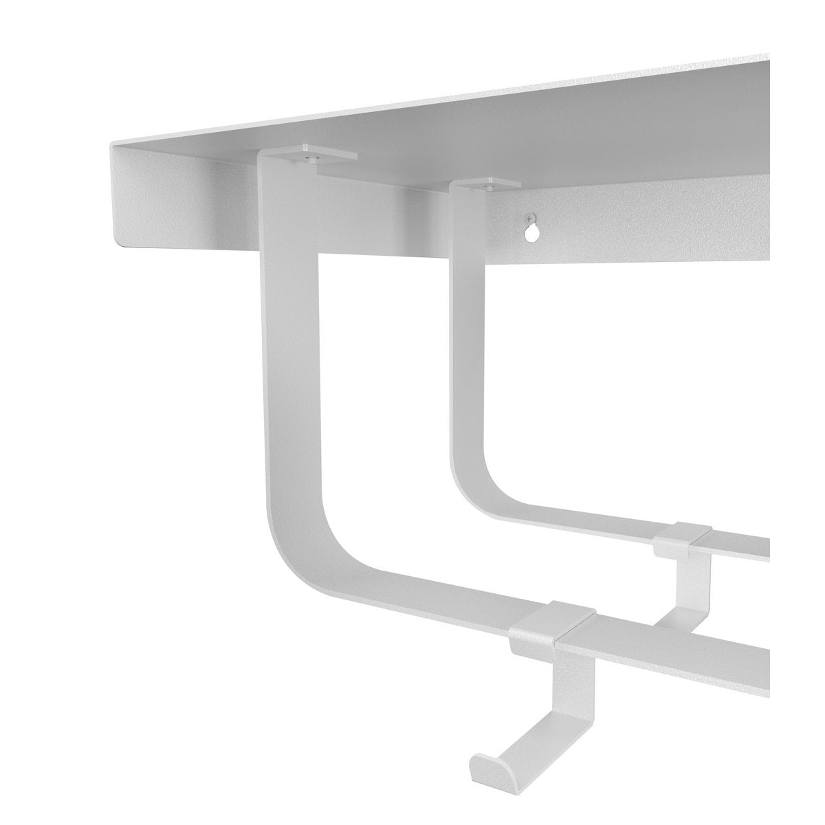 Wandkapstok Layer Wall - 8 haken - Wit