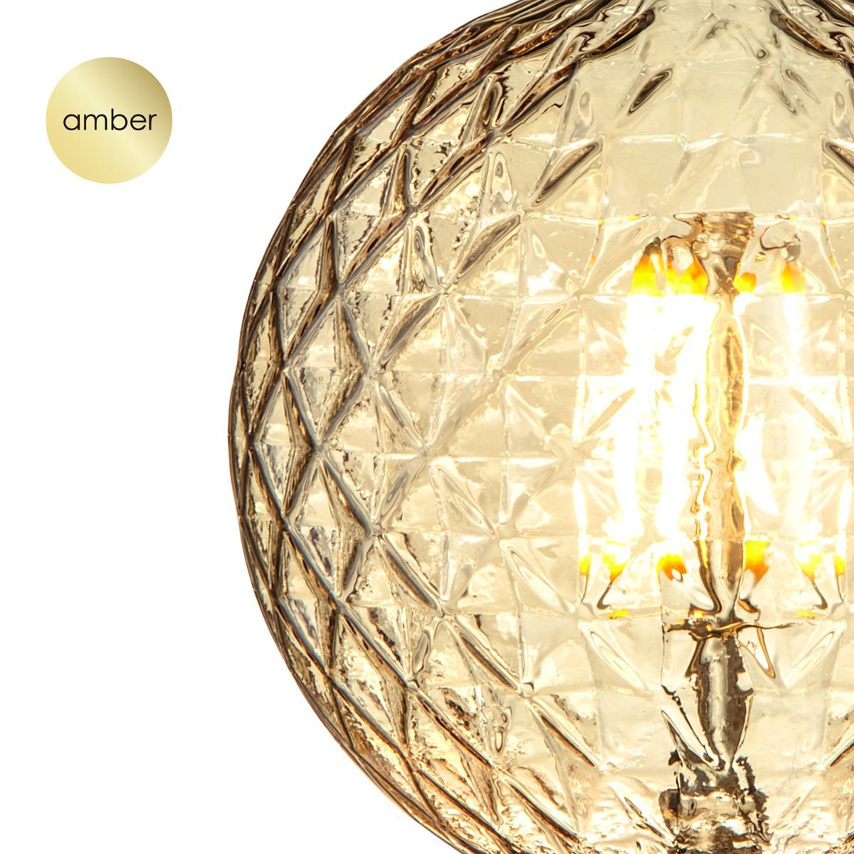Dimbare LED Globe Deco lamp E27 G95 4W 400Lm 2700K Goud