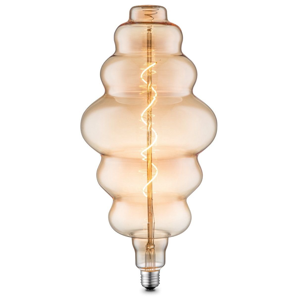 Dimbare Led Cloud Spiraal E27 4W 280lm 2700k Amber