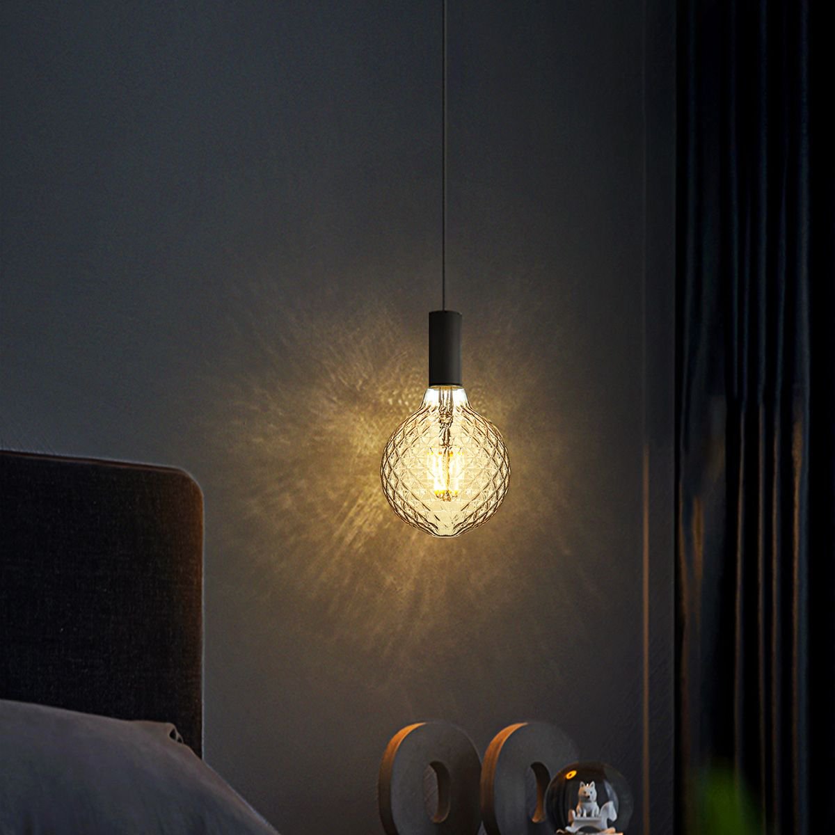 Dimbare LED Globe Deco lamp E27 G95 4W 400Lm 2700K Goud