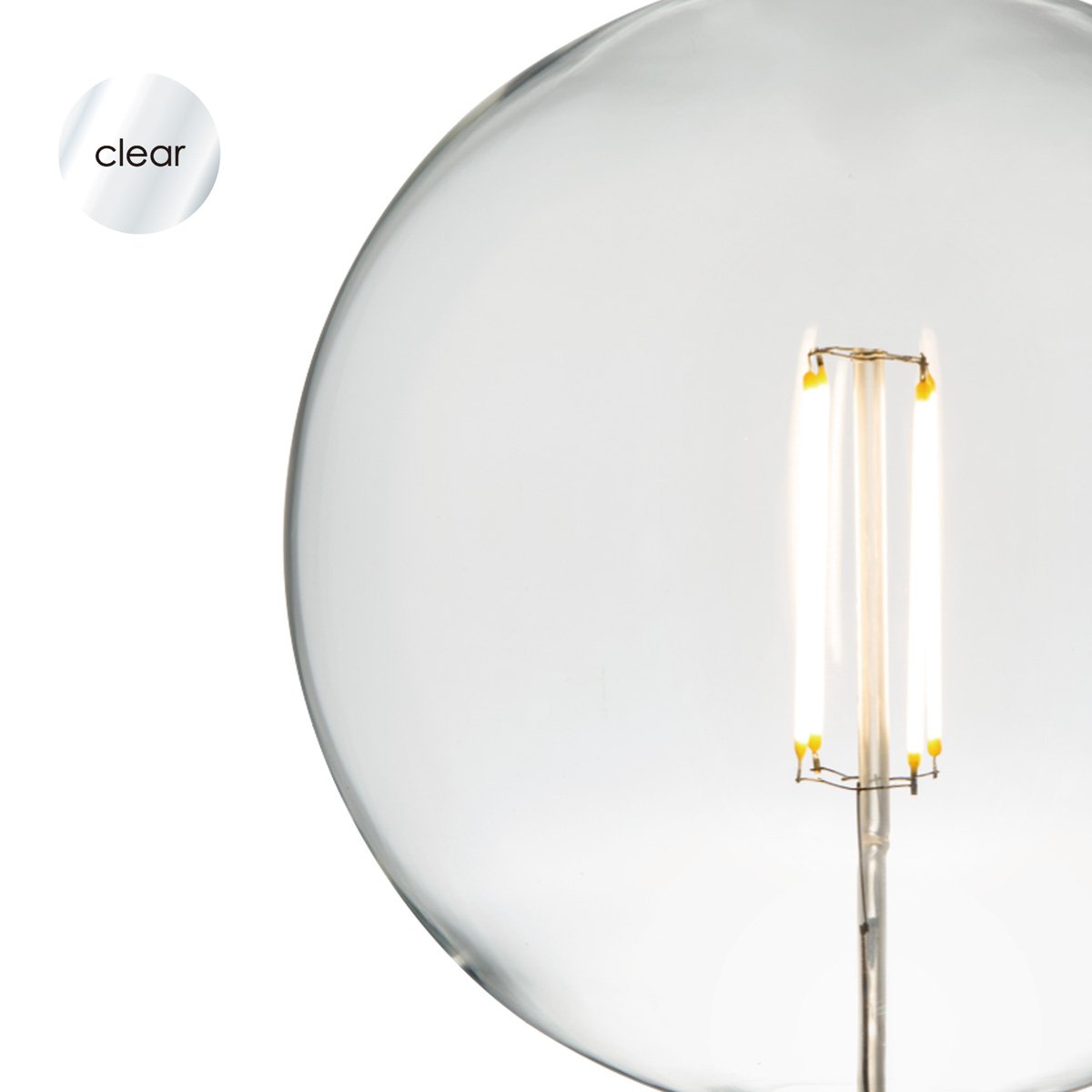 Dimbare LED Globe light lamp E27 4W 440Lm 3000K Carbon