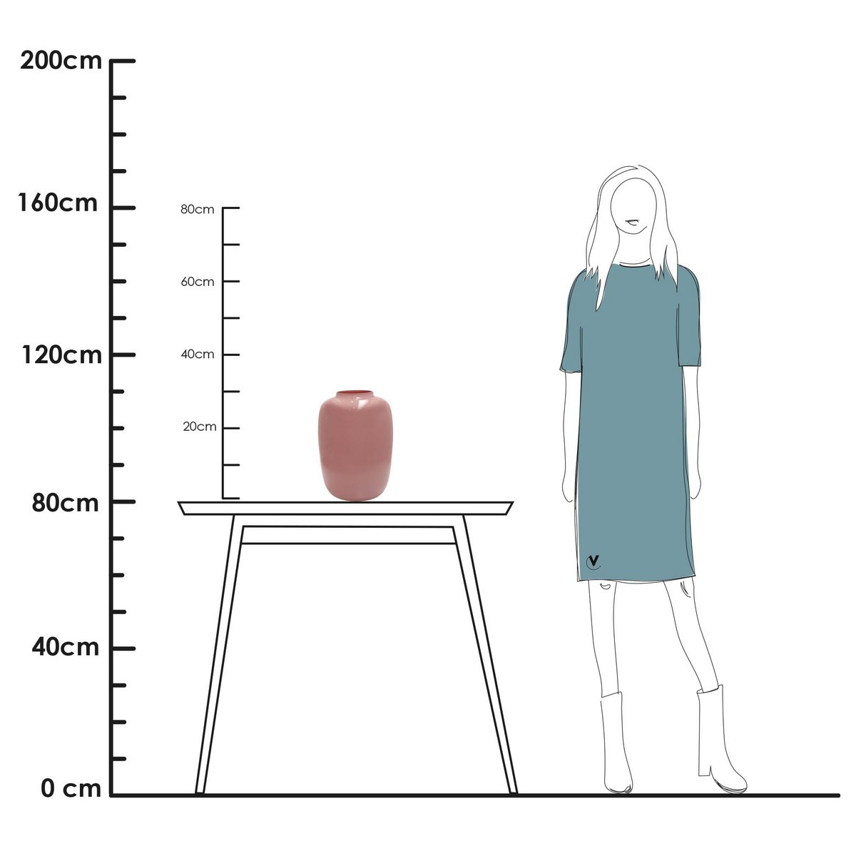 Vaas Artic Pastel pink | 2 varianten