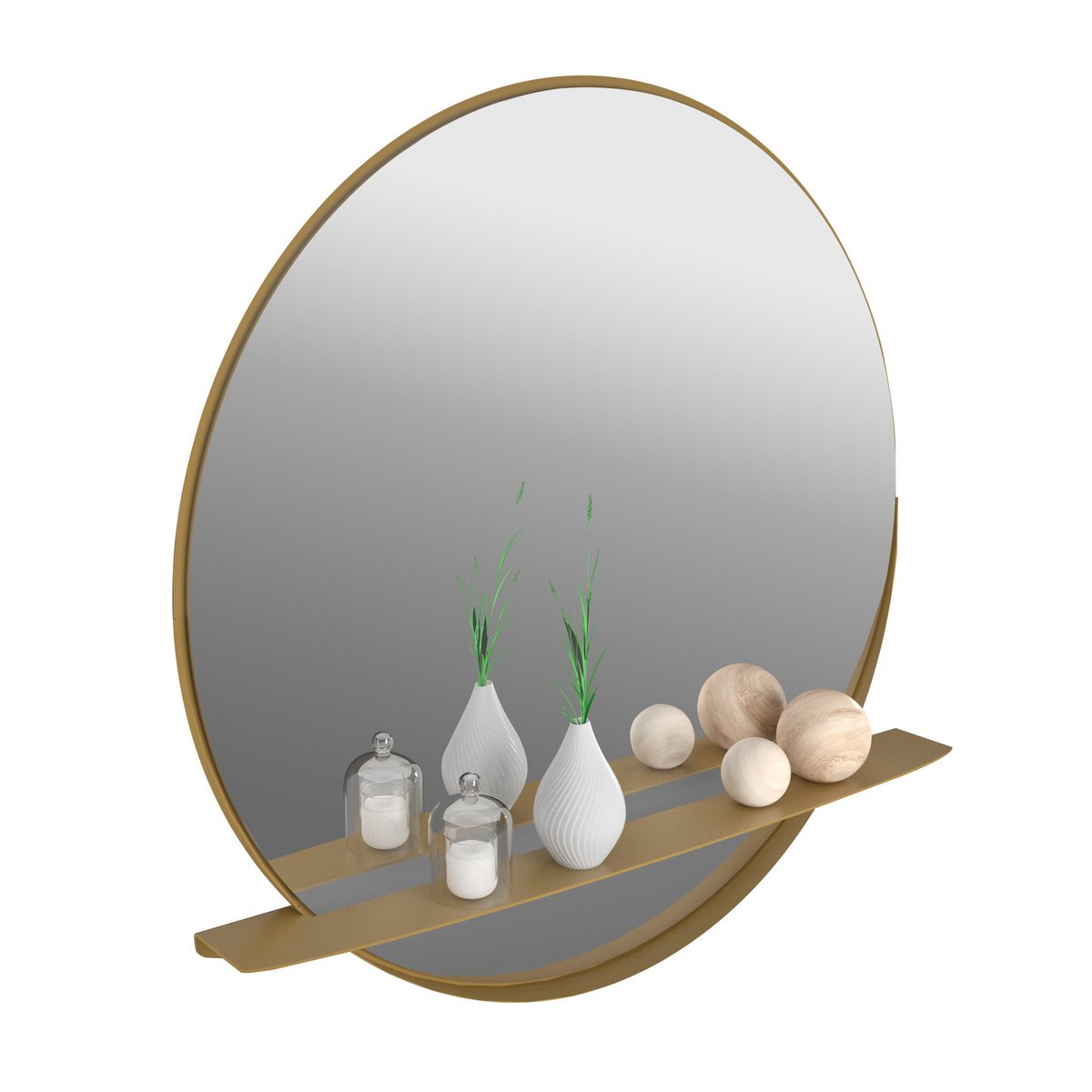 Spiegel Alien 80 cm - Goud