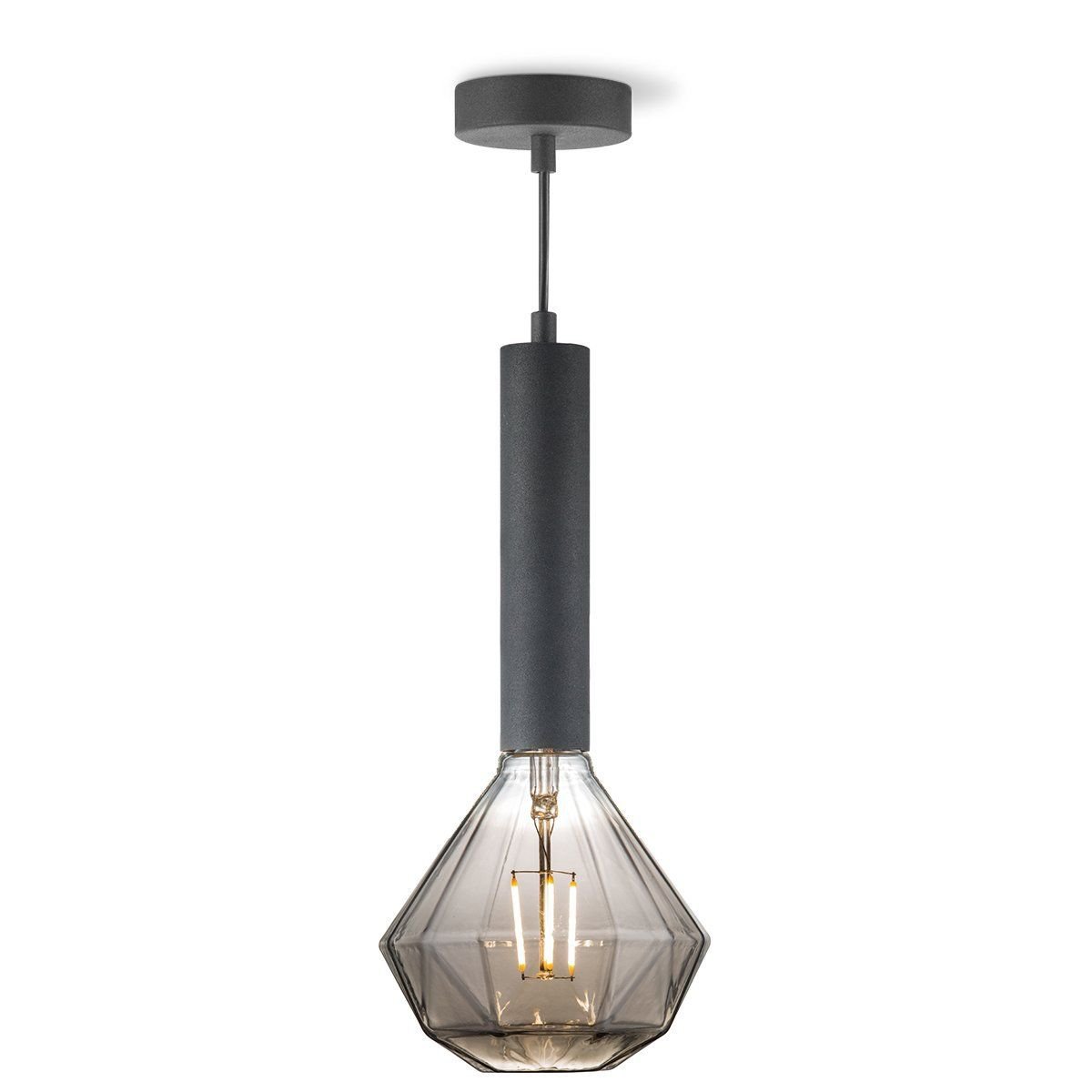 Hanglamp Facil - Zwart - 147cm