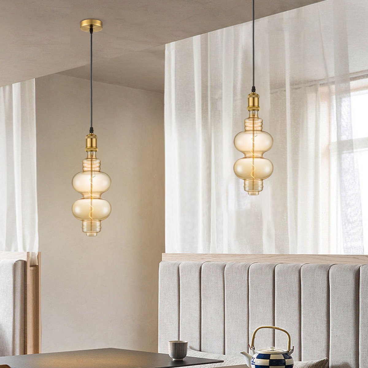 Hanglamp vintage Diabolo - G180 dimbaar - E27