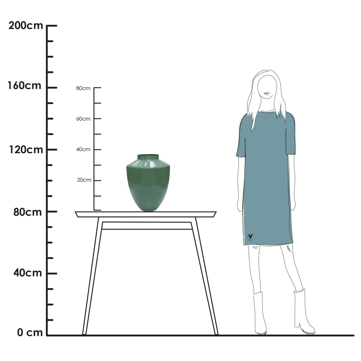 Vaas Tugela Pastel green | 2 varianten