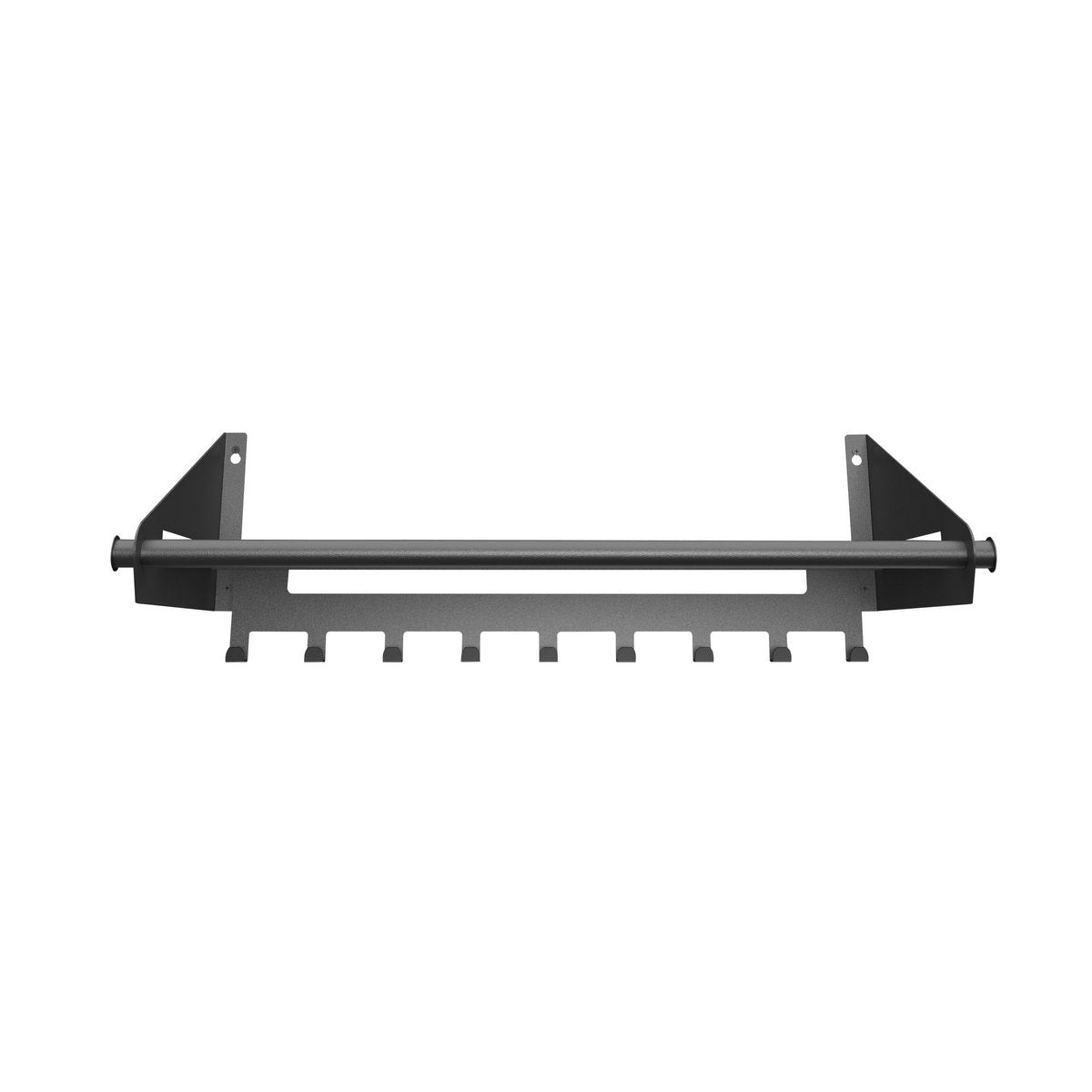 Wandkapstok Switch - 9 haken - Zwart