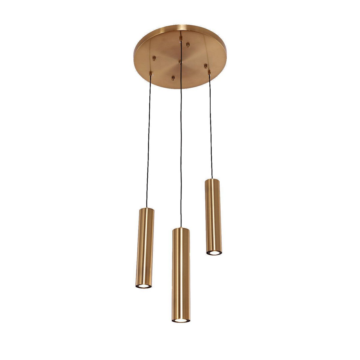 Hanglamp rond incl. 3 lampen | Goud