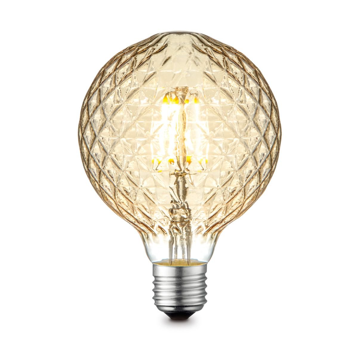 Dimbare LED Globe Deco lamp E27 G95 4W 400Lm 2700K Goud