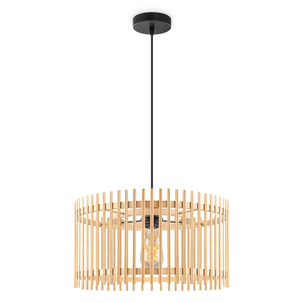 Bohemien Hanglamp Bamboe kap Ø40 x 126 cm