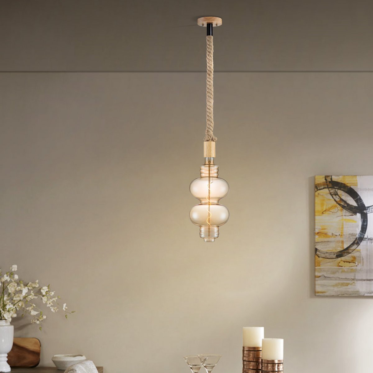 Hanglamp Leonardo Diabolo - G180 dimbaar - E27