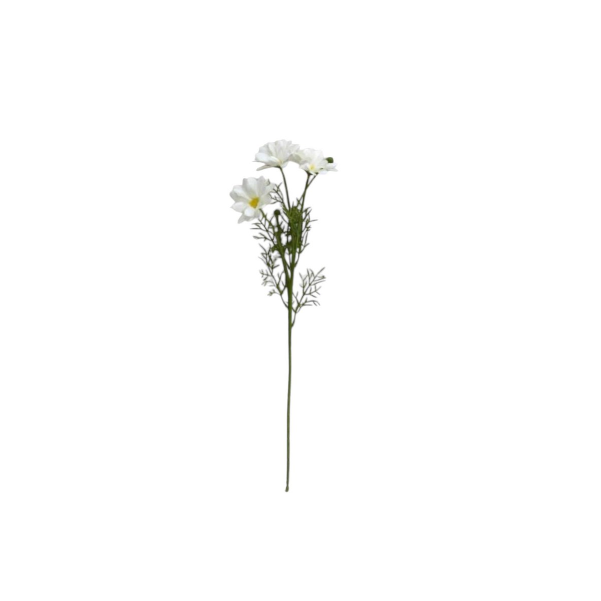 3D real touch chrysanthemum white | Zijden kunstbloem |  1pcs